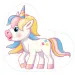 Puzzle gigante da pavimento unicorno 12 pezzi