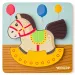 Puzzle in legno a dondolo per bambini 5 pezzi - Woodyland