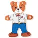 Puzzle in legno con cagnolino da vestire, 18 pezzi - Woodyland