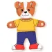 Puzzle in legno con cagnolino da vestire, 18 pezzi - Woodyland