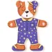 Puzzle in legno con cagnolino da vestire, 18 pezzi - Woodyland