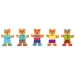 Puzzle in legno con famiglia di orsi da vestire - Woodyland