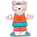 Puzzle in legno con gattino da vestire, 18 pezzi - Woodyland