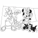 Puzzle maxi 2 in 1 da 35 pezzi e libro da colorare Minnie Mouse 70x50cm - Lisciani