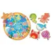 Puzzle per bambini Montessori - Animali marini