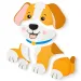 Puzzle per bambini in legno con cani, 5 pezzi - Woodyland