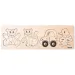 Puzzle per bambini in legno da 4 pezzi - Woodyland