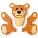 Puzzle per bambini in legno da 4 pezzi - Woodyland