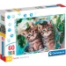 Puzzle supercolor 60 pezzi - Gattini carini - Clementoni