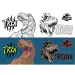 Quaderno a righe Must... Jurassic World con album da colorare, 40 fogli, disponibile in due versioni.