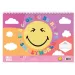 Quaderno creativo da colorare Smiley con modelli e adesivi in diverse varianti