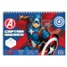 Quaderno creativo da colorare di Capitan America con stencil e adesivi in diverse varianti.