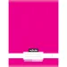 Quaderno cucito semplice, formato A4, 80 pagine, 32 righe, colore rosa neon.