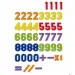 Quercetti: Numeri magnetici 48 pezzi