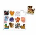 Quercetti: Puzzle Magnetico con Animali Domestici 12 pezzi