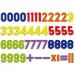 Quercetti: Set di numeri magnetici da 288 pezzi