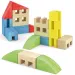 Quercetti: ToyTown Premium gioco di costruzione in legno da 22 pezzi