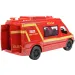 RC Autobus dei Pompieri rosso con effetti luminosi, telecomandato, 2,4GHz, scala 1/12, 30cm