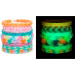 Rainbow Loom: Set per creare braccialetti in gomma che si illuminano al buio