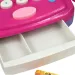 Registratore di cassa rosa con luci e suoni, accessori e soldi finti, 24 cm