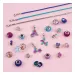 Rendilo reale! Set per creare braccialetti con pendente di cristallo, blu trasparente