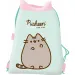 Sacca da ginnastica Pusheen Mint con gatto, 43x34 cm