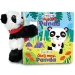 Salta amico peluche con libro illustrato - Abbracciami panda