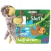 Salta amico peluche con libro illustrato - Il mio bradipo assonnato