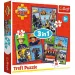Sam il pompiere 3 in 1 puzzle da 50, 36 e 20 pezzi - Trefl