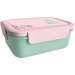 Scatola porta merenda in plastica St.Right Mint and Pink