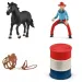 Schleich: Farm World - Set da gioco corsa con barili con cowgirl (42576)