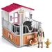 Schleich: Horse Club - Set da gioco con stalla, Tori e il suo cavallo (42437)