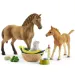 Schleich: Horse Club - Set di gioco per la cura dei piccoli animali di Sarah (42432)
