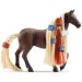 Schleich Horse Club: Le bellezze di Sofia - Set iniziale con criniera pettinabile per i cavalli Leo e Rocky (42586)