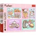 Scopri Pusheen, la gattina - puzzle 4 x 250 pezzi - Trefl immagine 1