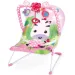 Sedia a dondolo e musicale rosa con motivo a zebra