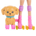 Set Barbie passeggiatrice di cani con pattini a rotelle - Bambola bionda - Mattel