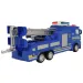 Set Polizia: Camion della polizia a retrocarica con luci e suoni in diverse varianti 19cm 1 pezzo