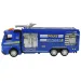 Set Polizia: Camion della polizia a retrocarica con luci e suoni in diverse varianti 19cm 1 pezzo