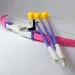 Set arco rosa con frecce a ventosa 54 cm