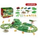 Set autostrada parco avventura dinosauri 151 pezzi