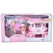 Set carrozza da sogno con cavallo e bambola da 7,5 cm in colore rosa-bianco
