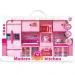 Set cucina Modern Kitchen rosa con accessori, luci e suoni
