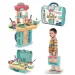 Set cucina giocattolo 3 in 1 blu in valigia