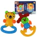 Set da 2 pezzi: sonaglio e massaggiagengive a forma di clown allegro per bebè