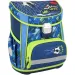 Set da 4 pezzi: zaino ergonomico per la scuola a tema calcio con astuccio.