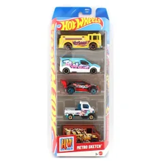 Set da 5 macchinine Hot Wheels Metro Sketch 1/64 – Mattel
