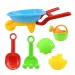 Set da 6 pezzi con carriola per la sabbia - Woodyland immagine 2
