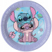 Set da 8 piatti di carta Disney Stitch e Angel, 20 cm