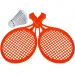 Set da badminton portatile con volano in diverse varianti